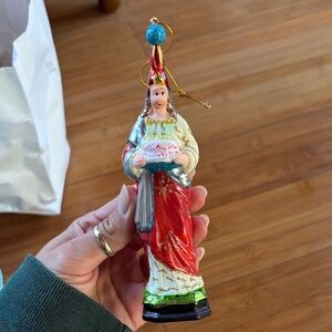 Jesus with birthday cake Christmas ornament